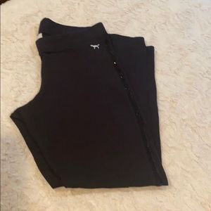 PINK leggings. Sequins down both legs